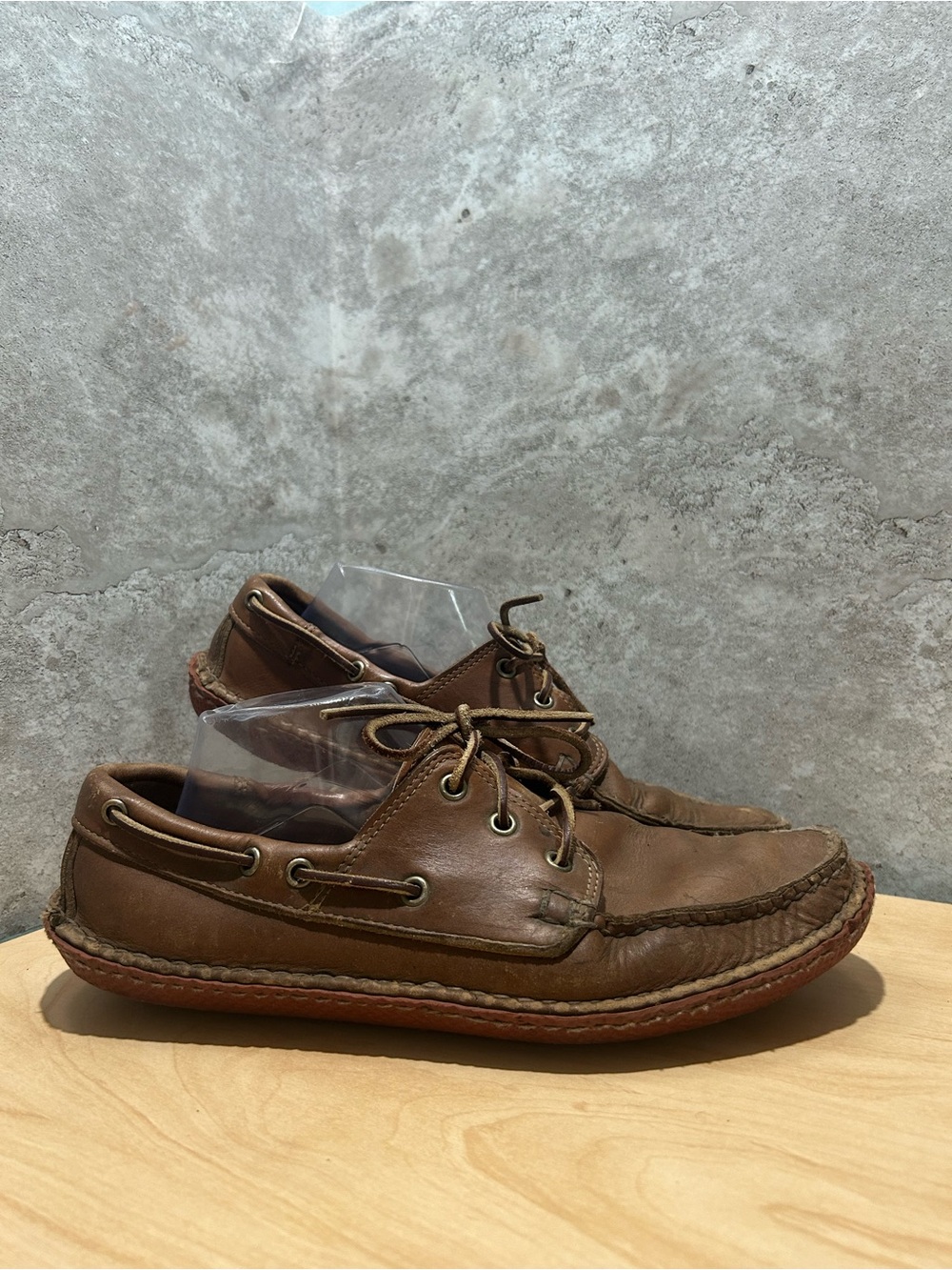 Quoddy handsewn leather boat shoe made in the USA men’s size 10.5